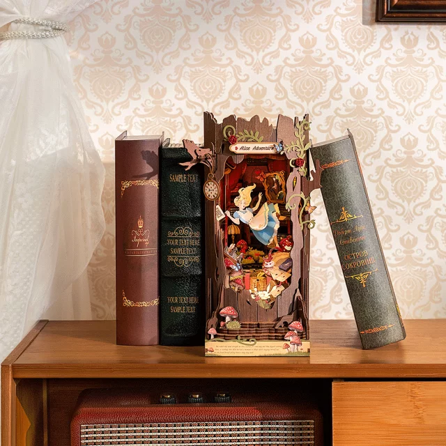 Stavebnice Harry Potter - zarážka na knihy Příčná ulice (dřevěná) dupl