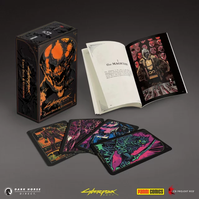 Tarotové karty Cyberpunk 2077 - The Official Tarot Deck & Guidebook (karty + příručka) - Könyv