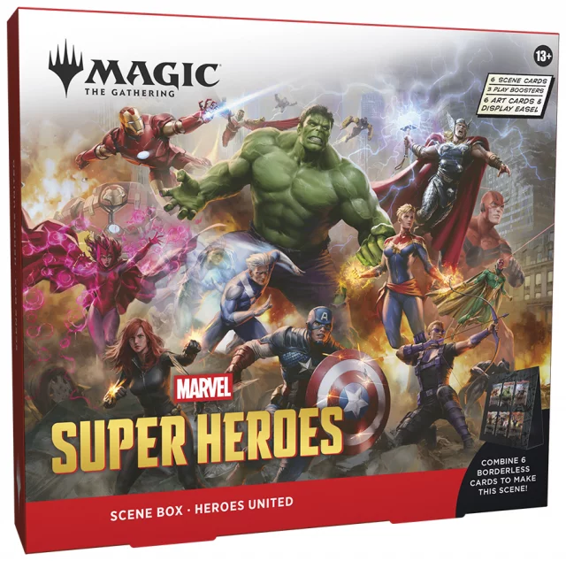 Akciós csomag Magic: The Gathering Marvel Super Heroes - Villains Unleashed Scene Box + Heroes United Scene Box - Magic The Gathering