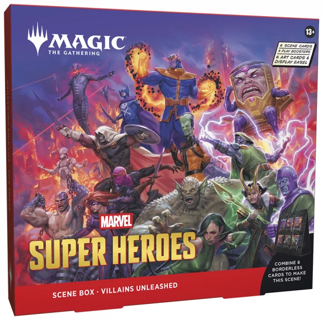 Akciós csomag Magic: The Gathering Marvel Super Heroes - Villains Unleashed Scene Box + Heroes United Scene Box - MTG: Marvel Super Heroes