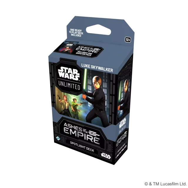Akciós csomag Star Wars: Unlimited - Ashes of the Empire - Luke Skywalker Spotlight Deck + Emperor Palpatine Spotlight Deck - Kártyajáték
