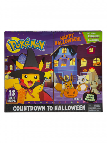 Akciófigurás naptár Pokémon Halloween - 2021