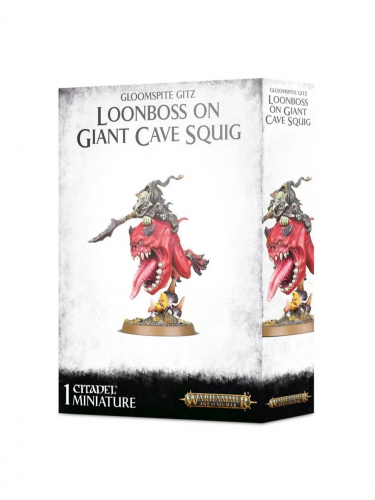 W-AOS: Gloomspite Gitz - Loonboss on Giant Cave Squig