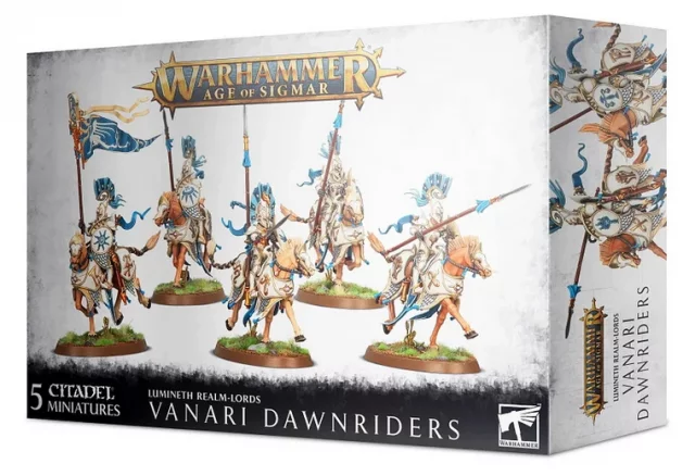 W-AOS: Lumineth Realm Lords Vanari Dawnriders (5 figurek)