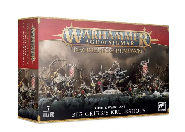 W-AOS: Regiments of Renown: Orruk Warclans - Big Grikk’s Kruleshots (7 figurek)