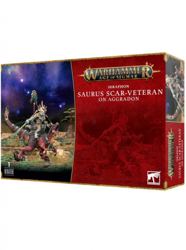 W-AOS: Seraphon - Saurus Scar-Veteran on Aggradon (1 figura)