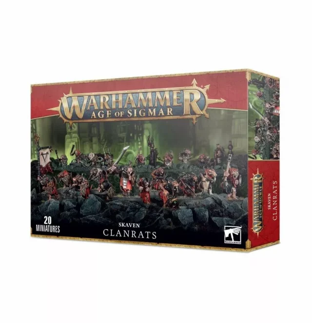 W-AOS: Skaven - Clanrats (20 figurek)