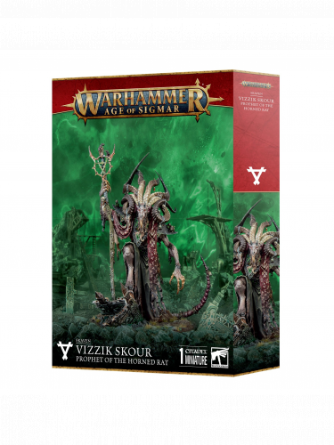 W-AOS: Skaven - Vizzik Skour Prophet of the Horned Rat (1 figura)