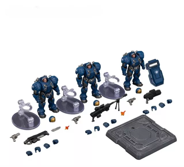 Akció figura StarCraft - Terran Marine Set (3 figura)