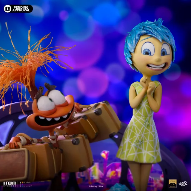 Szobor Inside Out - Joy & Anxiety Deluxe (Iron Studios)