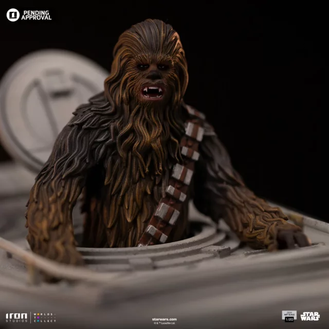 Szobor Star Wars - AT-ST & Chewbacca (Iron Studios)