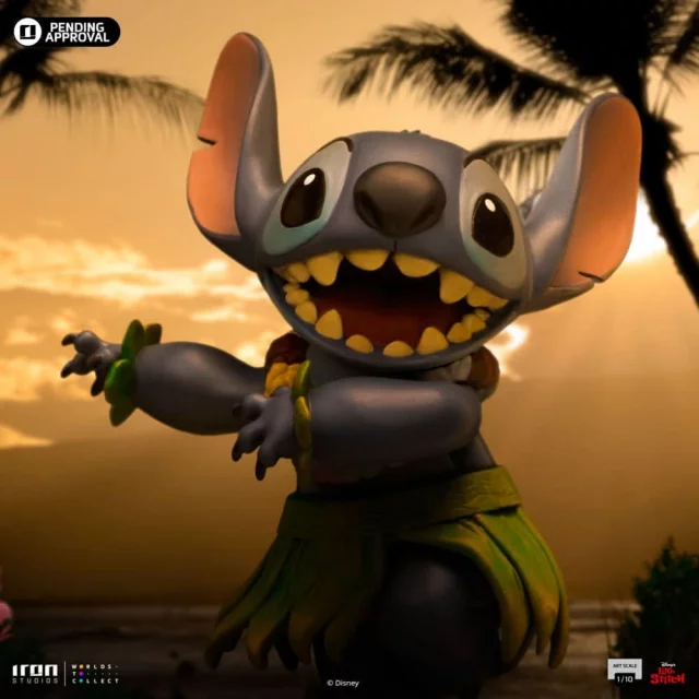 Szobor Lilo & Stitch - Stitch (Hula) (Iron Studios)