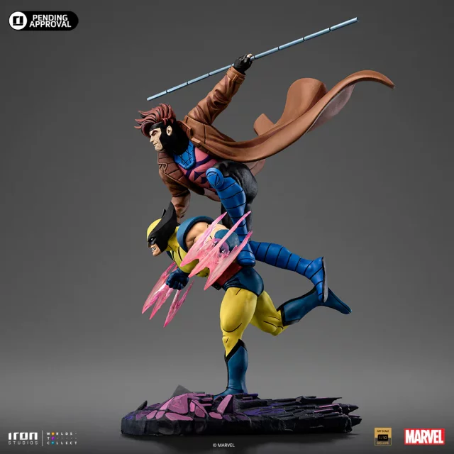 Szobor Marvel - Gambit & Wolverine Deluxe (Iron Studios)