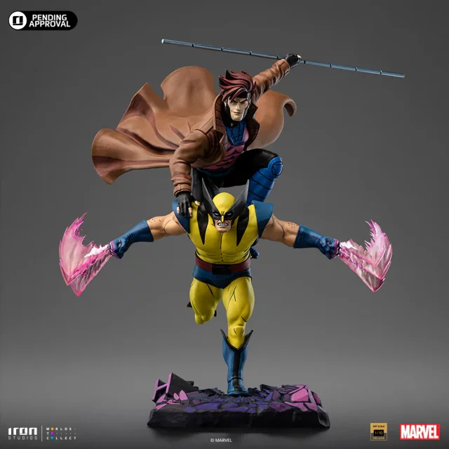 Szobor Marvel - Gambit & Wolverine Deluxe (Iron Studios)