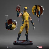 Szobor Marvel - Wolverine & Deadpool Head (Iron Studios)