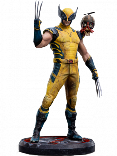 Szobor Marvel - Wolverine & Deadpool Head (Iron Studios)