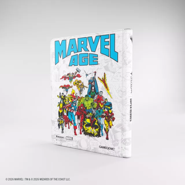 Kártya album Gamegenic - Marvel Super Heroes 18-pocket - Marvel Age - TCG gyűjthető kártyajáték