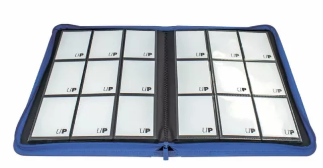 Kártya album Ultra PRO - Vivid 9-Pocket Zippered PRO-Binder - Blue (360 kártya)