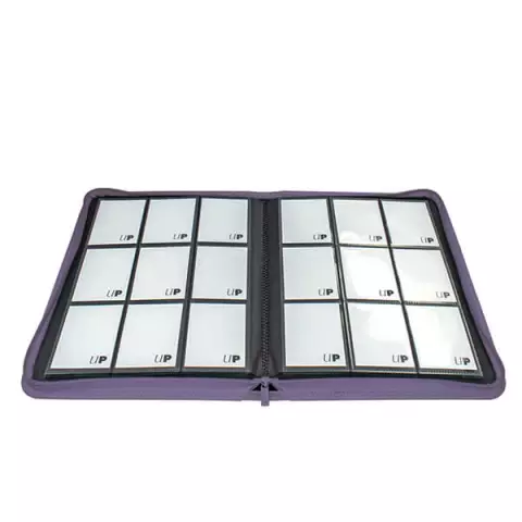 Kártya album Ultra PRO - Vivid 9-Pocket Zippered PRO-Binder - Purple (360 kártya)