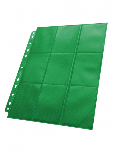 Oldal az albumba Ultimate Guard - Side Loaded 18-Pocket Pages Green (1 db)