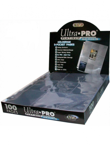 Oldal az albumba Ultra Pro - 9-Pocket Platinum Pages (100 db)