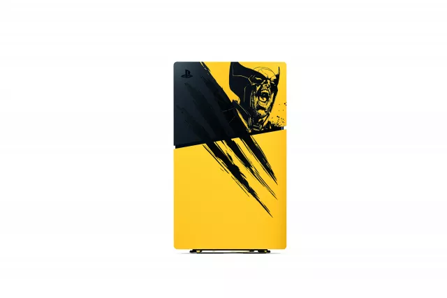 Konzolfedél PlayStation 5 Slim - Marvel’s Wolverine Battle Yellow Limited Edition - Kiegészítők