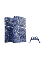 PS5 Slim konzolburkolat - Blue Wave Camo előlapok készlet (PS5)