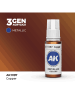 Alapfesték AK 3Gen (Copper - Metallic) - vörösréz