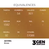 AK 3Gen (Brass – Metallic) – alapszín, sárgaréz szín - AK-Interactive