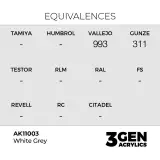 AK 3Gen (White Grey - Akril) – alapszín, fehéresszürke - AK-Interactive