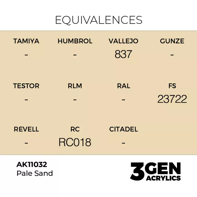 AK 3Gen (Pale Sand - Akril) – alapszín, halvány homokszín - AK-Interactive