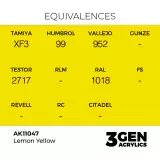 AK 3Gen (Lemon Yellow - Akril) – alapszín, citromsárga - AK-Interactive
