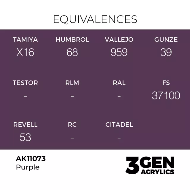 AK 3Gen (Purple - Akril) – alapszín, lila - AK-Interactive