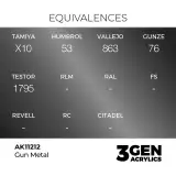 AK 3Gen (Gun Metal – Metallic) – alapszín, fémes szürke - AK-Interactive