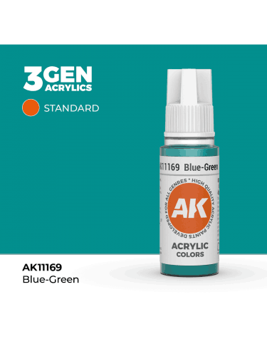 Alapfesték AK 3Gen (Blue-Green - Acrylic) - kékesszöld