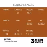 AK 3Gen (Orange Brown - Akril) – alapszín, narancsbarna - AK-Interactive