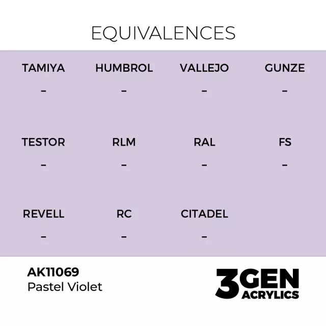 AK 3Gen (Pastel Violet - Pasztell) – alapszín, pasztell-lila - AK-Interactive