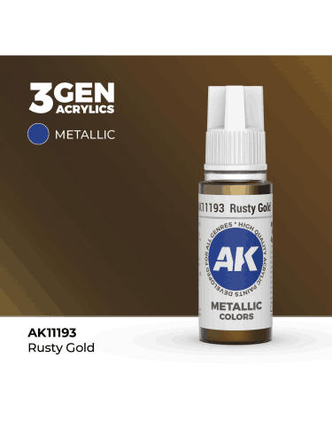 AK 3Gen (Rusty Gold – Metallic) – alapszín, patinás arany