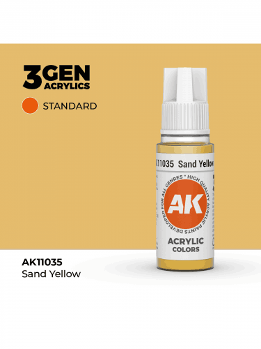 AK 3Gen (Sand Yellow - Akril) – alapszín, homoksárga