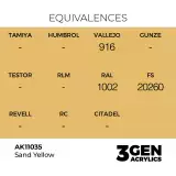 AK 3Gen (Sand Yellow - Akril) – alapszín, homoksárga - AK-Interactive