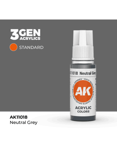 AK 3Gen (Neutral Grey - Akril) – alapszín, semleges szürke
