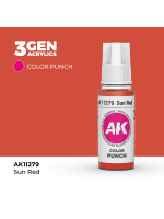 Alapfesték AK 3Gen (Sun Red - Punch) - napvörös