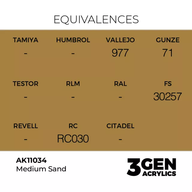AK 3Gen (Medium Sand - Akril) – alapszín, közepes homokszín - AK-Interactive