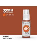 Alapfesték AK 3Gen (Medium Rust - Acrylic) - középrozsda