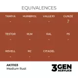AK 3Gen (Medium Rust - Akril) – alapszín, közepes rozsda - AK-Interactive