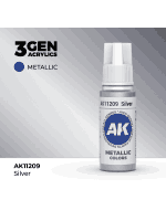 Alapfesték AK 3Gen (Silver - Metallic) - ezüst