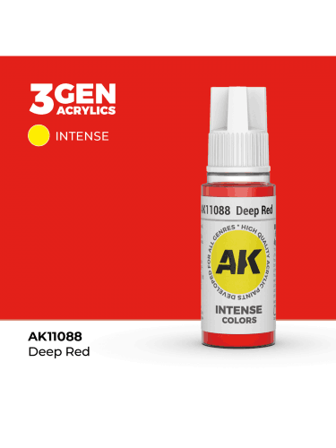 Alapfesték AK 3Gen (Deep Red - Intense) - mélyvörös