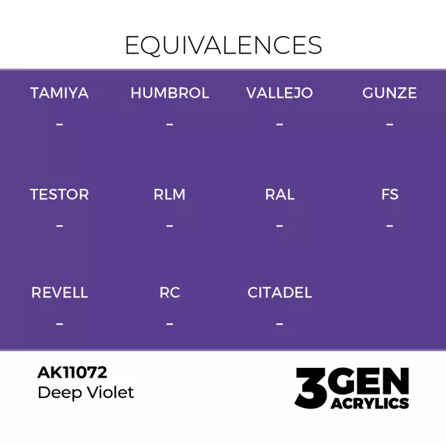 AK 3Gen (Deep Violet - Intenzív) – alapszín, mélylila - AK-Interactive