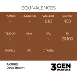 Alapfesték AK 3Gen (Deep Brown - Intense) - mélybarna - AK-Interactive