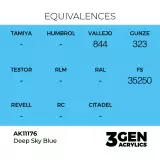 AK 3Gen (Deep Sky Blue - Akril) – alapszín, mély égszínkék - AK-Interactive